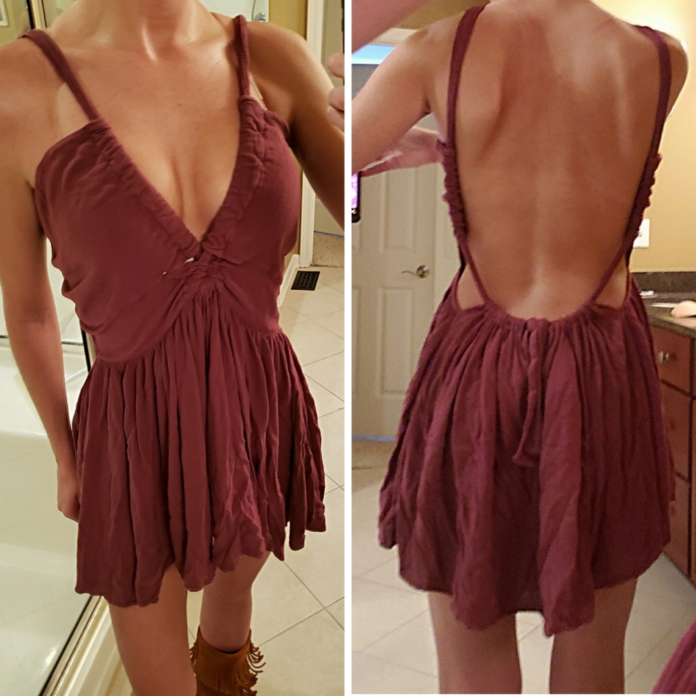 Free People Open Back Dress